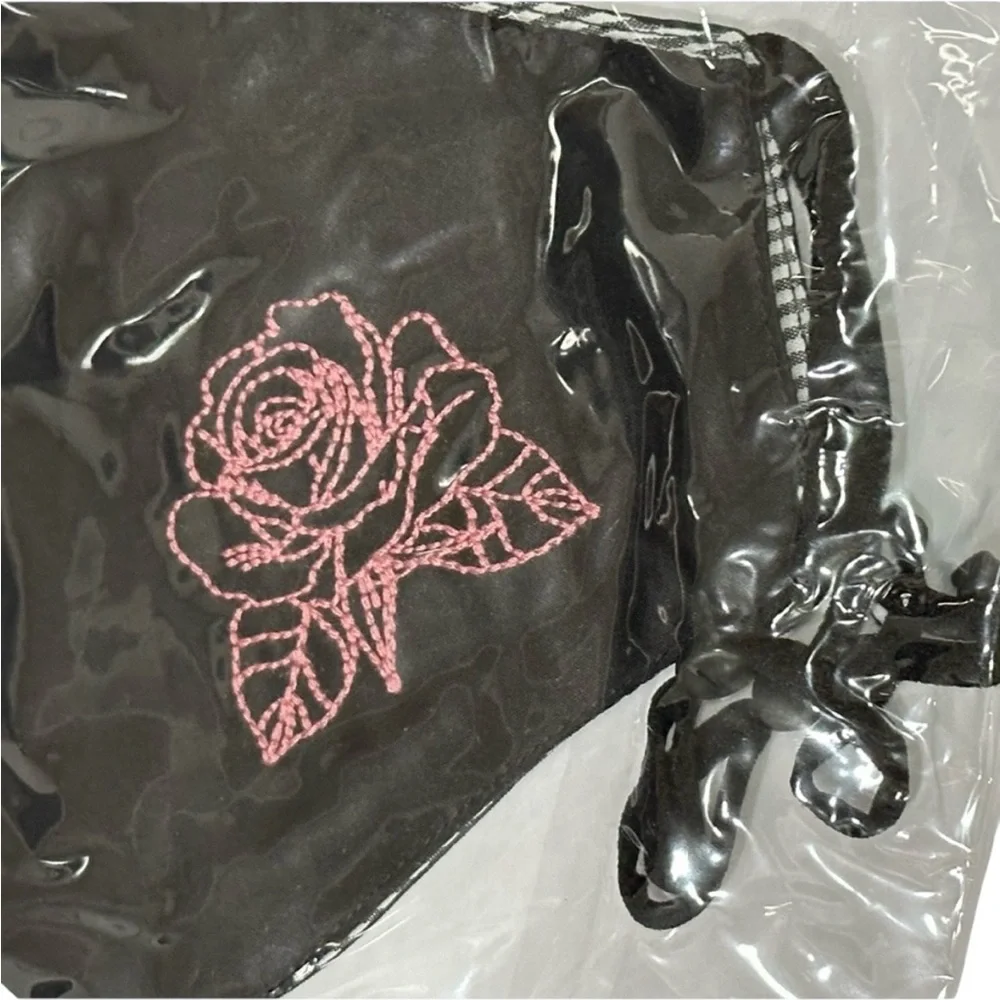 Johnny Was Embroidered Face Masks 5 Pack Brand New Black